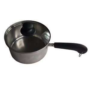 Revere Ware Small Saucepan Pan Pot Copper Bottom with Clear Glass Lid, 2 Qt